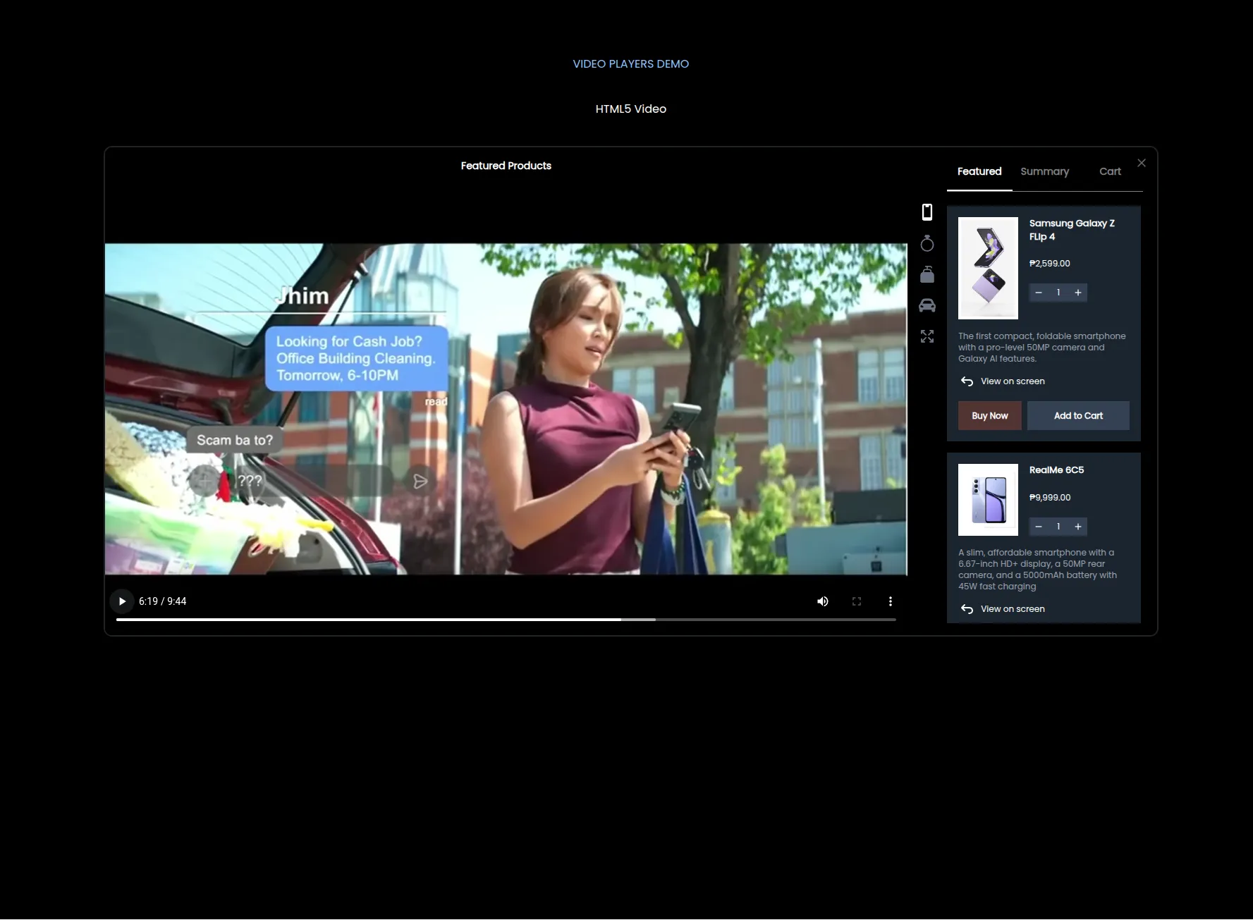 Watch!Tap!Shop! project screenshot